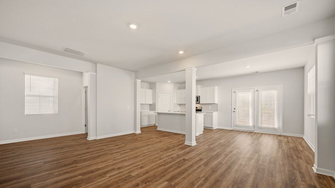Representative unfurnished interior of a home built from the Somerset by D.R. Horton in Oakchase at Hampton, Hampton (Image 18).