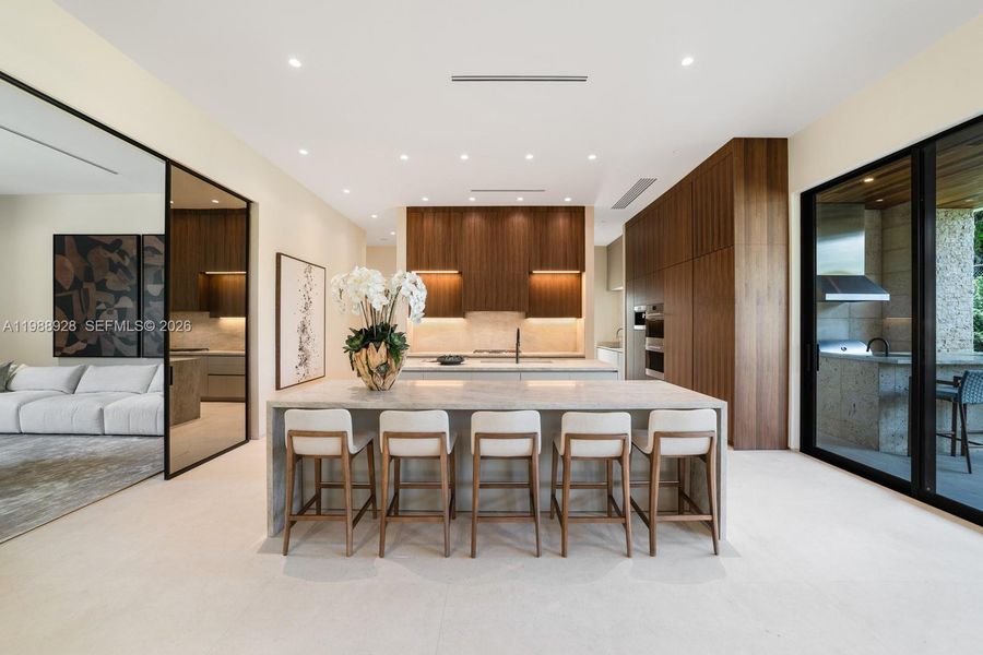 Furnished interior view inside a new home in , Miami (Image 37).