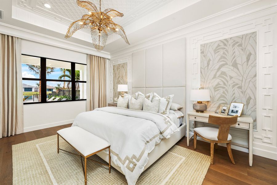 Representative furnished interior of a home built from the Barbados by GL Homes in Valencia Del Mar (55+), Boynton Beach (Image 11).