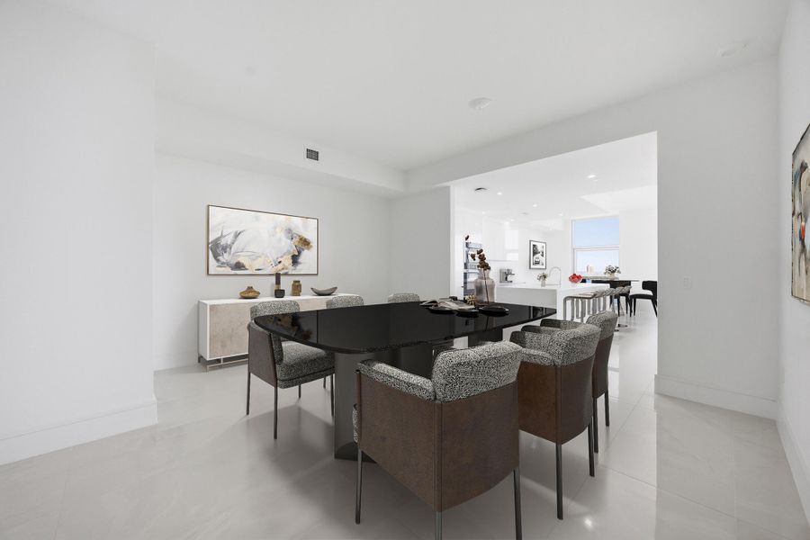 STAGED FORMAL DINING AREA STAGED FORMAL DINING AREA