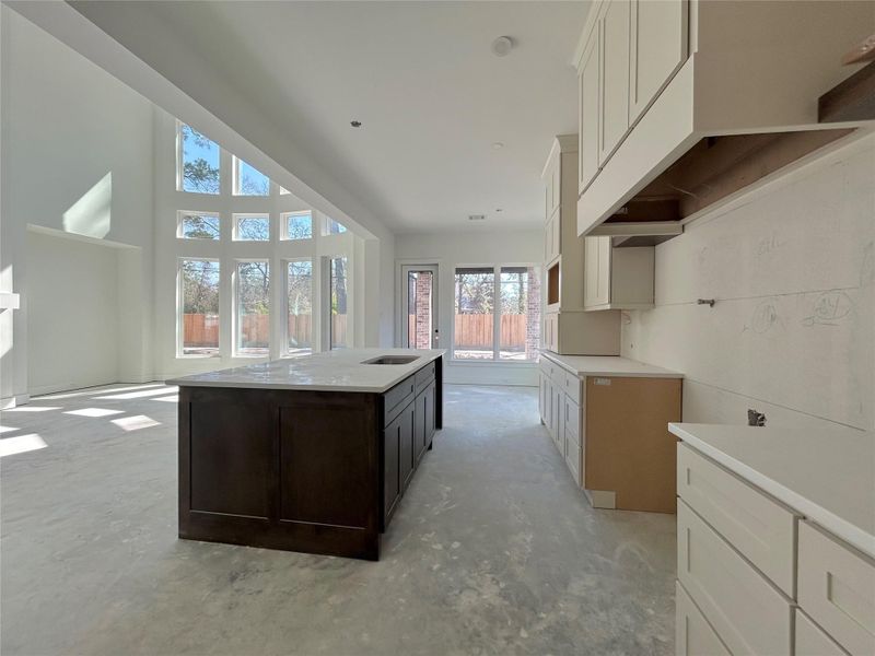 Kitchen Designed to Open Directly Into the Main Living Space. Construction Photo as of 2/17/2026