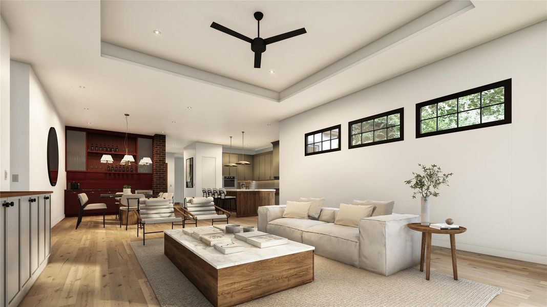 Furnished interior view inside a new home in , Austin (Image 4).