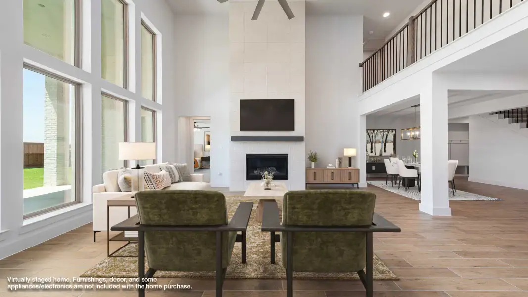 Representative furnished interior of a home built from the 4140W by Perry Homes in Briarley, Montgomery (Image 4).