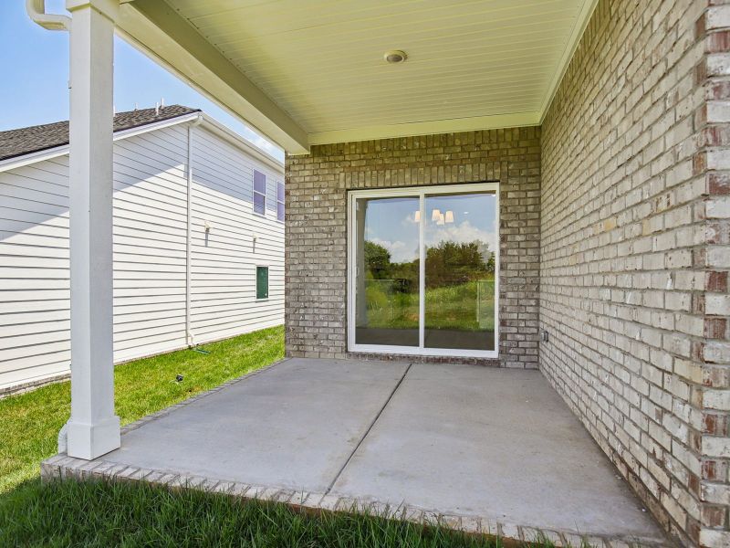 Spend summer nights on the spacious back patio. Spend summer nights on the spacious back patio.
