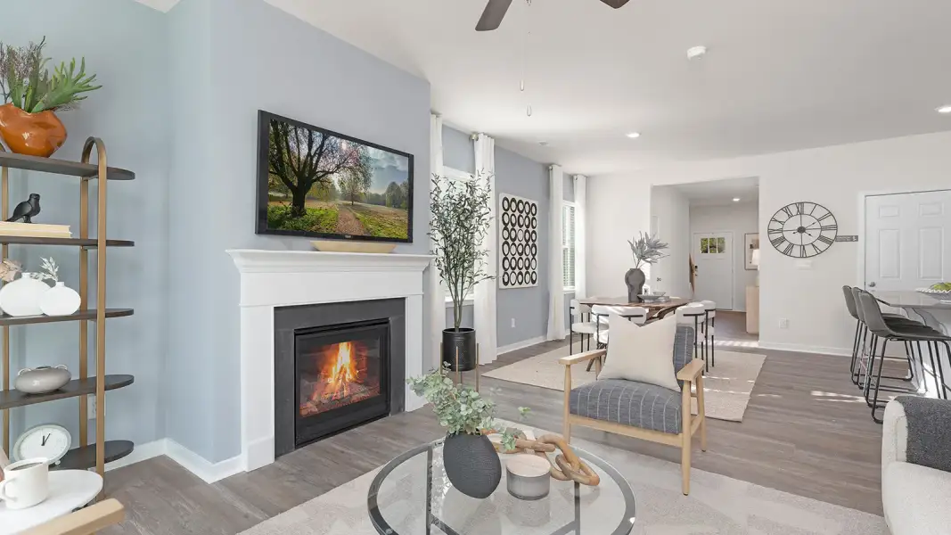 Furnished interior view inside a new home in Wallace Springs, Statesville (Image 10).