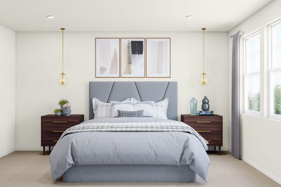 Representative furnished interior of a home built from the 3 by Tri Pointe Homes in Sugar Mill Village, Longmont (Image 39).