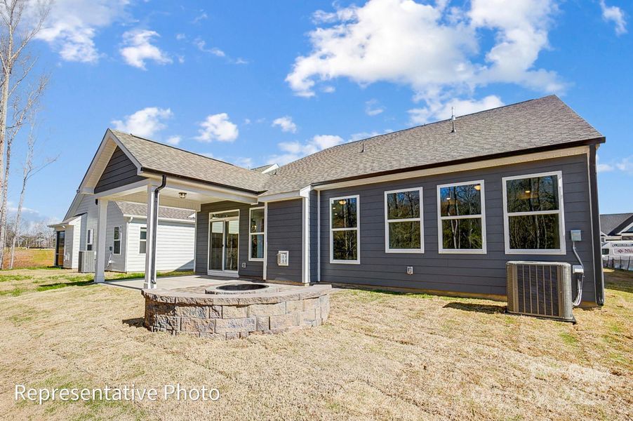 Exterior details and patio area of a home in Heritage - 55+ Community, Indian Trail (Image 3).
