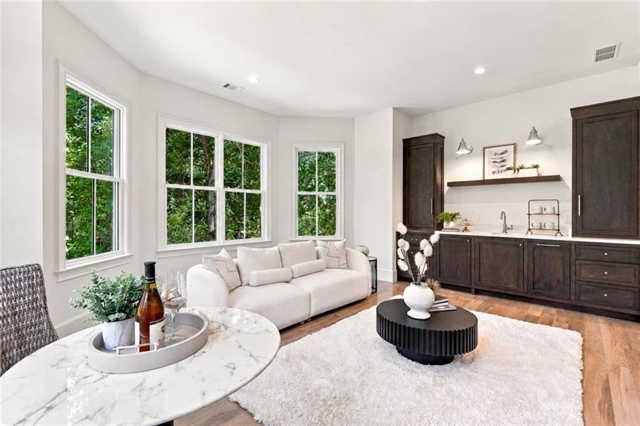 Furnished interior view inside a new home in , Roswell (Image 68).
