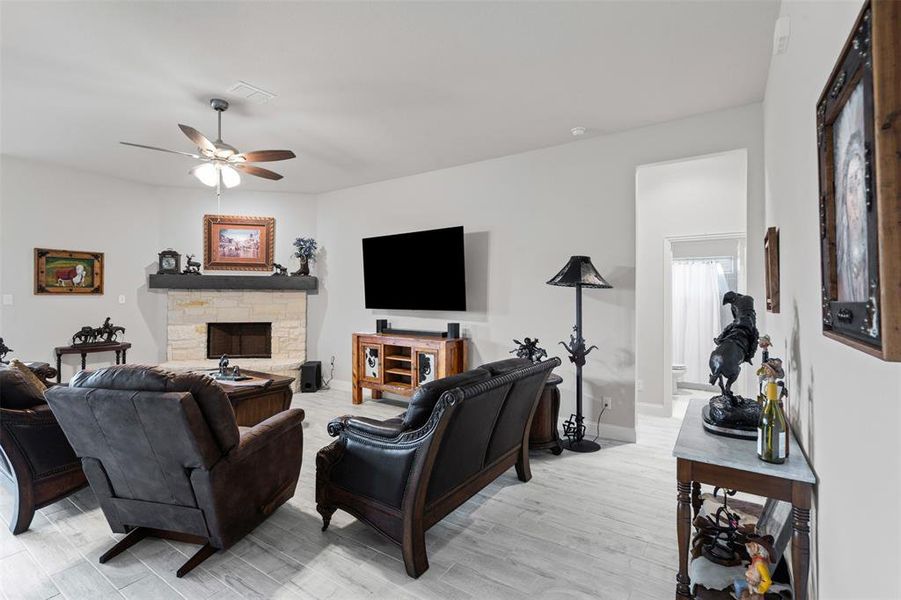 Furnished interior view inside a new home in , Godley (Image 7).