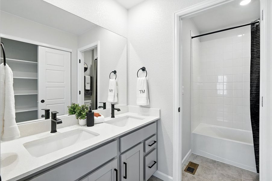 Representative furnished interior of a home built from the Stella Plus by Taylor Morrison in Parterre Horizon Collection, Thornton (Image 28).