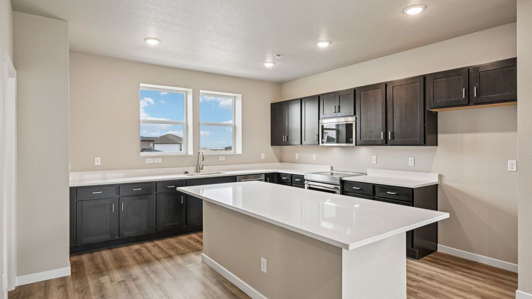 Furnished interior view inside a new home in Windler Townhomes, Aurora (Image 12).