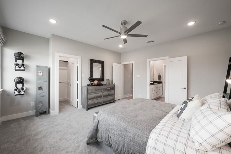 Furnished interior view inside a new home in Harvest Green 75′, Richmond (Image 45).