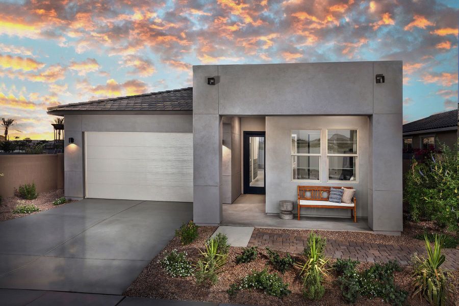 Representative exterior photo of a completed home built from the Copper by Mattamy Homes in Empire Pointe, Queen Creek, AZ (Image 23).