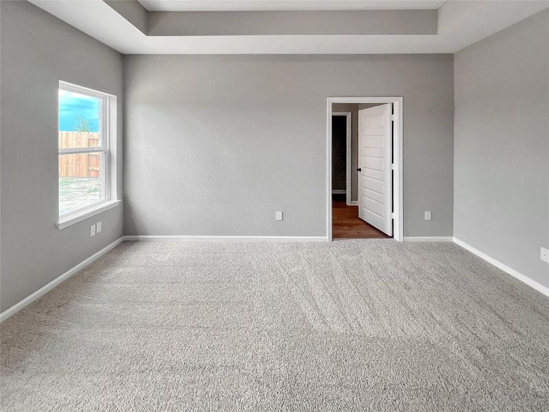 The Oakshire II- Primary Bedroom Suite with Tray Ceiling