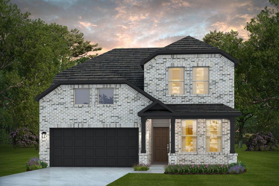 Representative exterior photo of a completed home built from the Hunter by Pulte Homes in Bison Ridge, San Antonio, TX (Image 7).