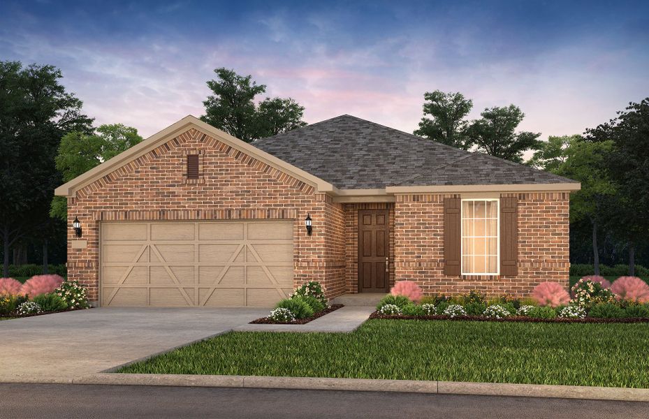 Representative exterior photo of a completed home built from the Prosperity by Del Webb in Del Webb Sonoma Verde, Rockwall, TX (Image 23).