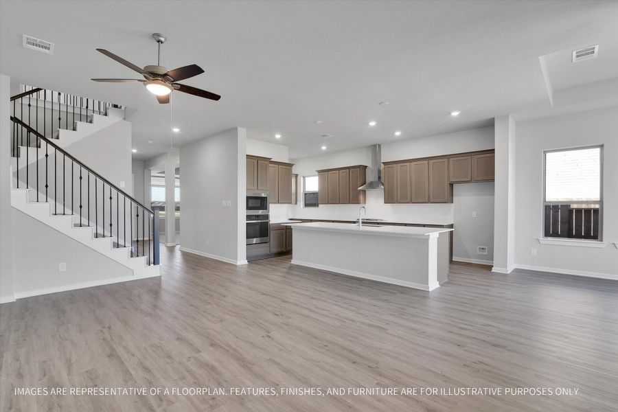Furnished interior view inside a new home in Sunterra 50s, Katy (Image 11).