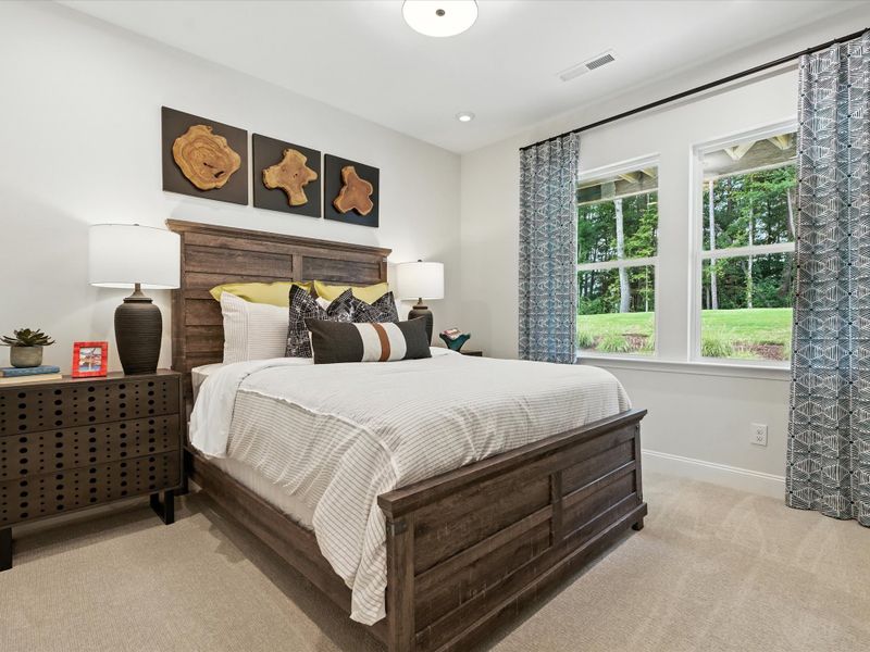 Furnished interior view inside a new home in Archer Row, Charlotte (Image 30). Furnished interior view inside a new home in Archer Row, Charlotte (Image 30).