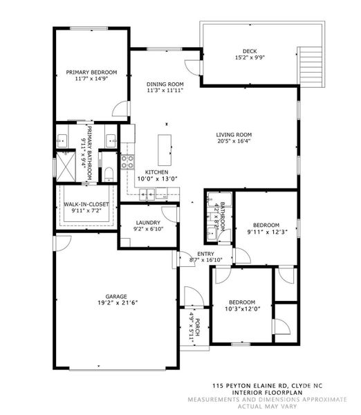 2D floor plan layout of this home in , Clyde, NC (Image 5). 2D floor plan layout of this home in , Clyde, NC (Image 5).