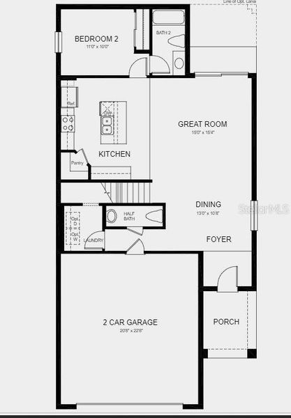 Design upgrades feature: Laundry package, refrigerator and whole house blinds.