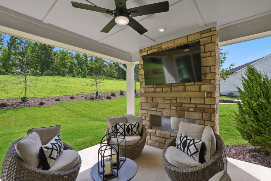 Representative furnished interior of a home built from the Sandy Lane by Tri Pointe Homes in The Pines Collection at Serenity, Fuquay Varina (Image 4).