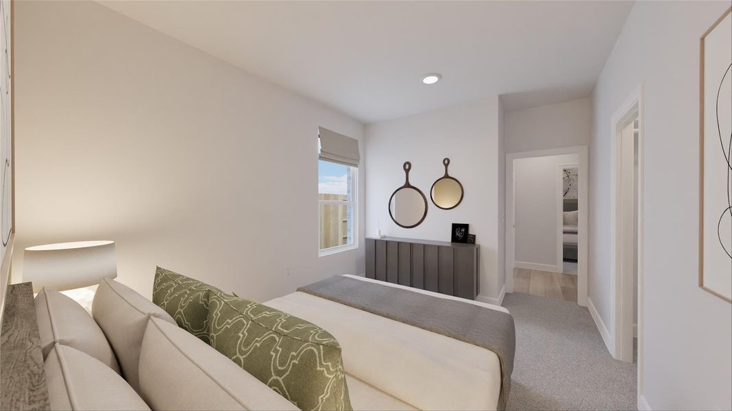 Furnished interior view inside a new home in Oakberry Trails, Waller (Image 10).