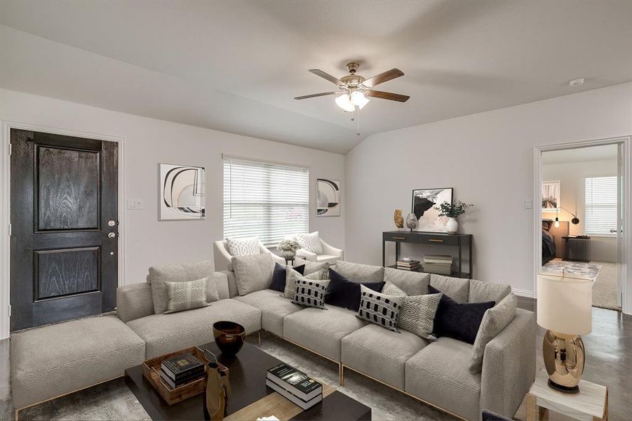 Furnished interior view inside a new home in , Joshua (Image 8).