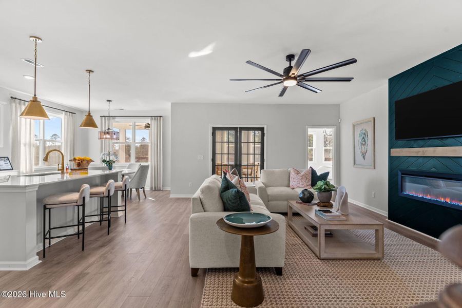 Furnished interior view inside a new home in Terrapin, Leland (Image 17).