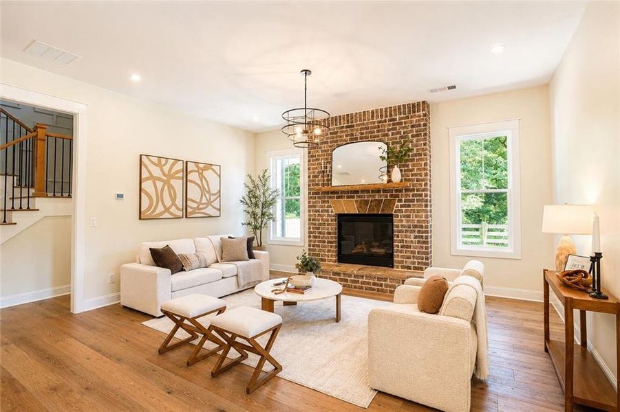 Furnished interior view inside a new home in , Dacula (Image 15).