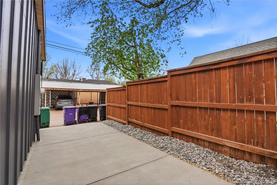 Exterior details and patio area of a home in , Denver (Image 33).