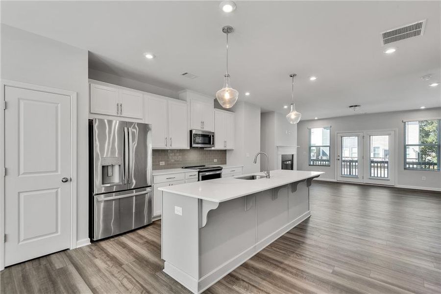 Furnished interior view inside a new home in Waverly at Buice Lake, Acworth (Image 10). Furnished interior view inside a new home in Waverly at Buice Lake, Acworth (Image 10).