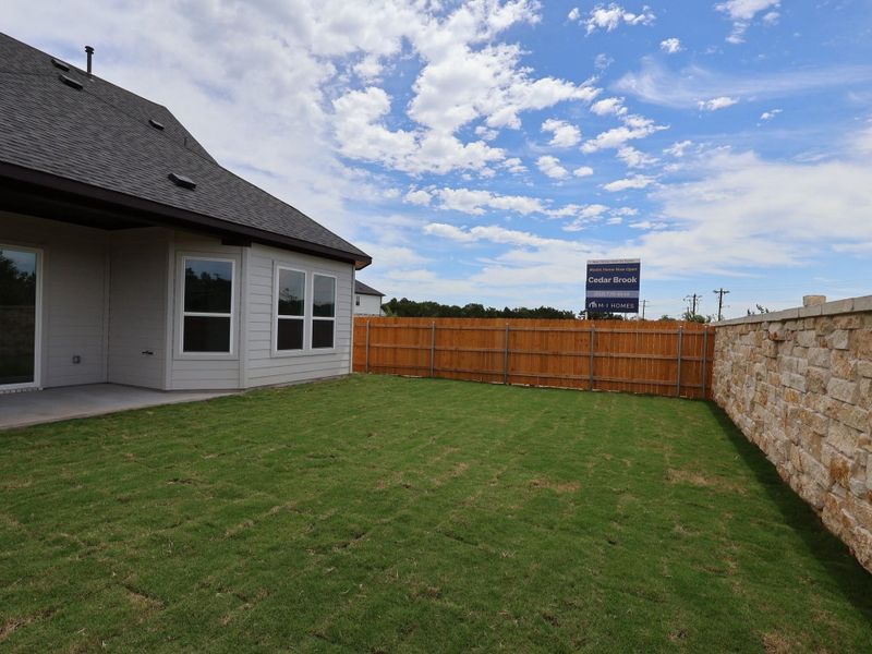 Exterior details and patio area of a home in Cedar Brook, Leander (Image 10). Exterior details and patio area of a home in Cedar Brook, Leander (Image 10).