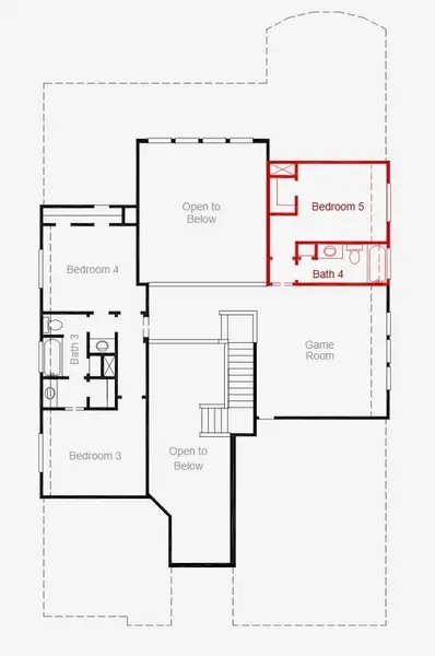 2D floor plan layout of this home in Bridgeland, Cypress, TX (Image 3). 2D floor plan layout of this home in Bridgeland, Cypress, TX (Image 3).