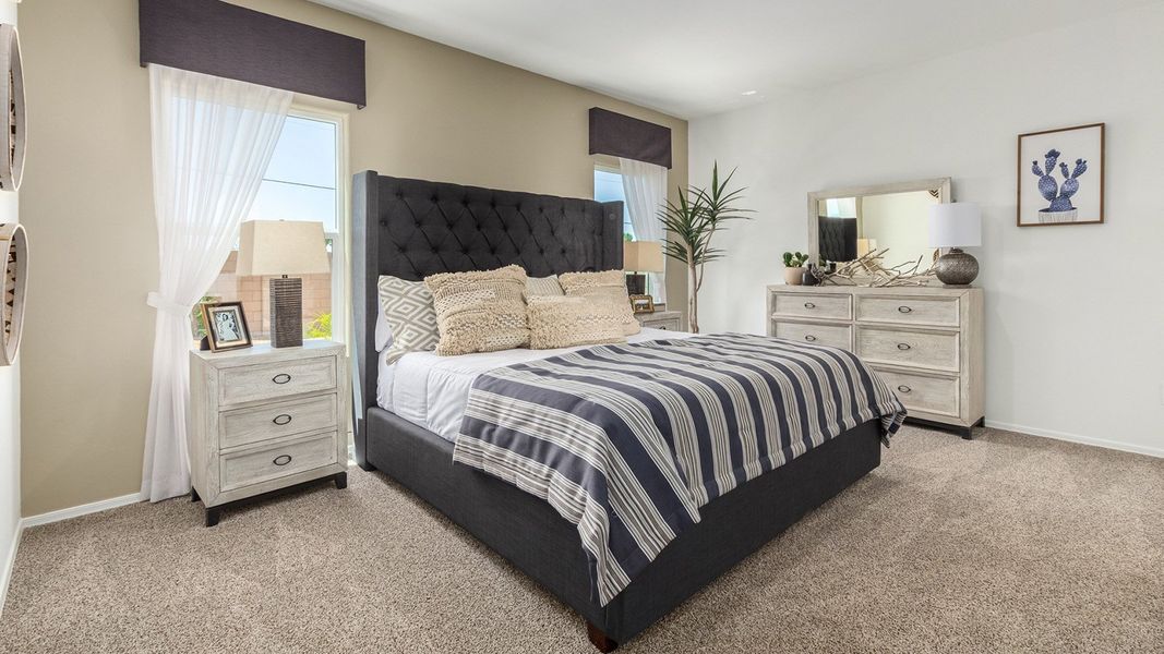 Furnished interior view inside a new home in Saguaro Bloom, Marana (Image 19). Furnished interior view inside a new home in Saguaro Bloom, Marana (Image 19).