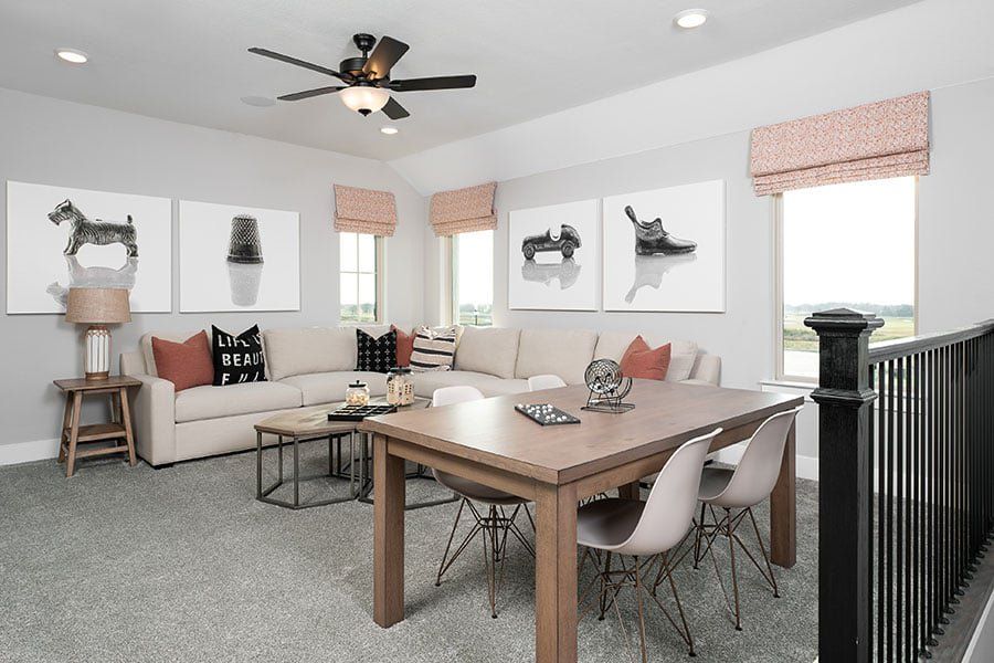 Furnished interior view inside a new home in Prairie Collection at The Meadows, Denton (Image 5).