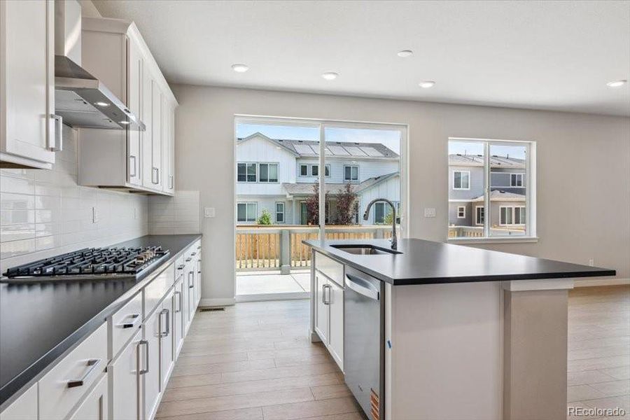 Furnished interior view inside a new home in Prestige Collection at Parkdale Commons, Lafayette (Image 12). Furnished interior view inside a new home in Prestige Collection at Parkdale Commons, Lafayette (Image 12).