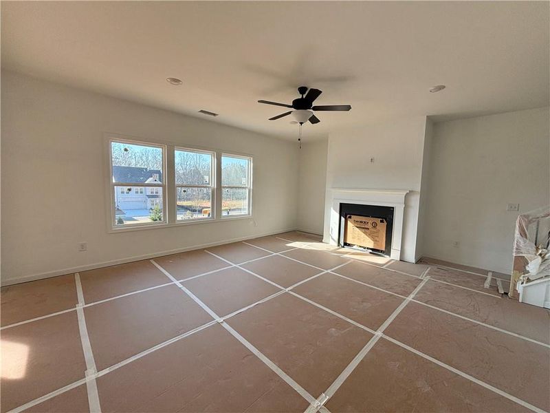 In-progress construction of a new home in Arbors at Richland Creek, Buford, GA (Image 18).