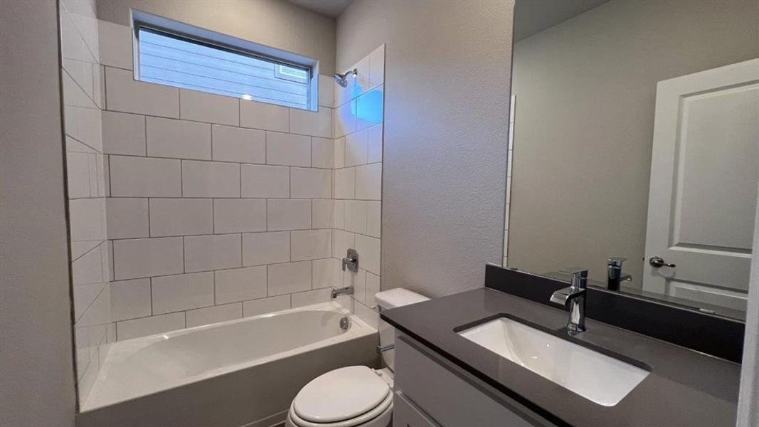 Furnished interior view inside a new home in Pecan Square, Northlake (Image 8). Furnished interior view inside a new home in Pecan Square, Northlake (Image 8).