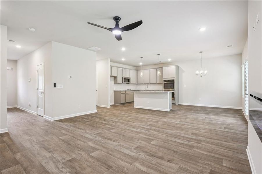 Spacious, unfurnished interior of a new home in River Walk Farm, Covington (Image 24).