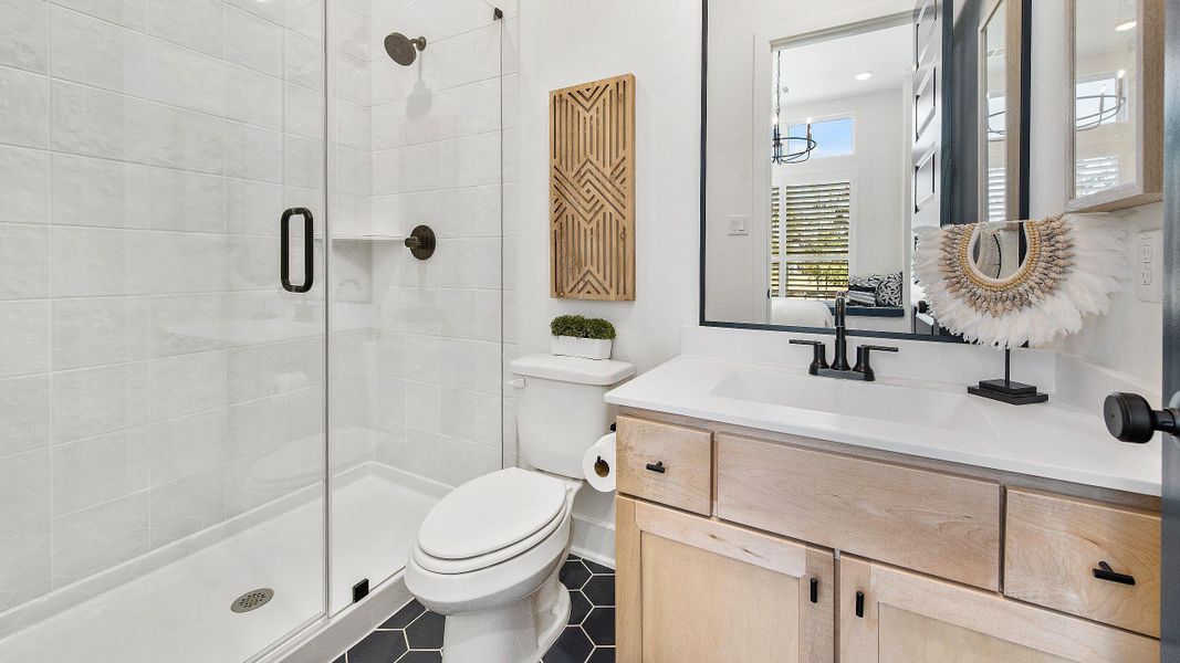 Furnished interior view inside a new home in Legacy, League City (Image 11).