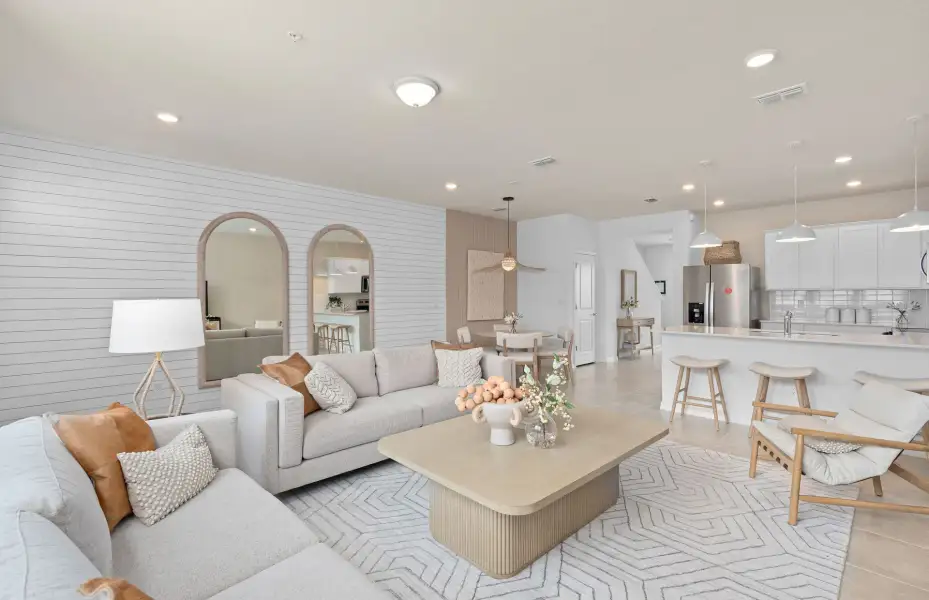 Representative furnished interior of a home built from the Trailwood - Interior Unit by Pulte Homes in Hilliard Isle, Kissimmee (Image 12). Representative furnished interior of a home built from the Trailwood - Interior Unit by Pulte Homes in Hilliard Isle, Kissimmee (Image 12).