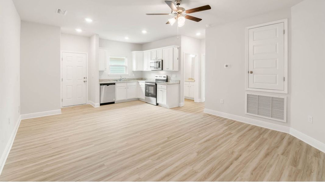 Spacious, unfurnished interior of a new home in Windmark Beach, Port Saint Joe (Image 22). Spacious, unfurnished interior of a new home in Windmark Beach, Port Saint Joe (Image 22).