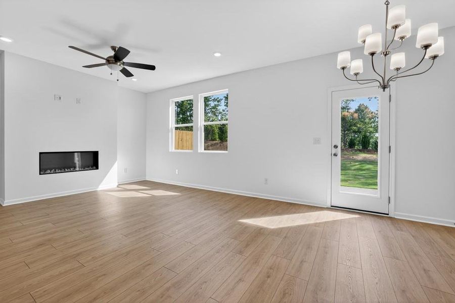 Spacious, unfurnished interior of a new home in Weatherfield, Buford (Image 24).