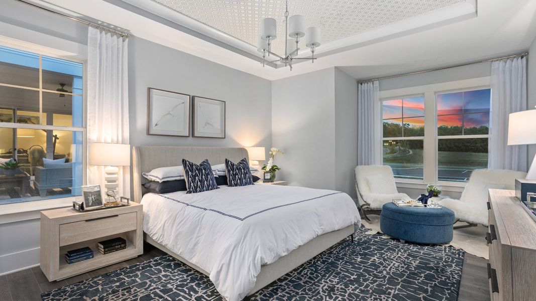Representative furnished interior of a home built from the Unity by DRB Elevate. in Summerwind Crossing at Lakes of Cane Bay, Summerville (Image 9).