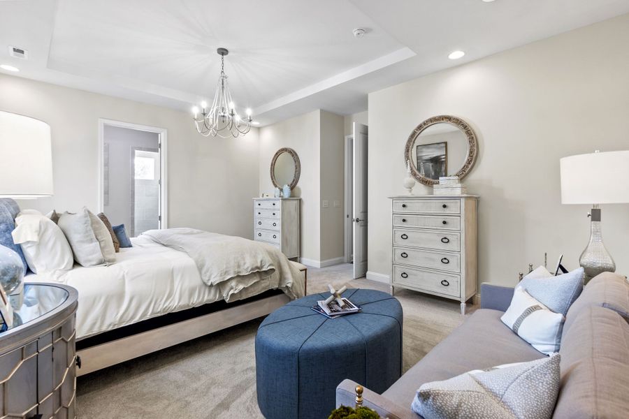 Representative furnished interior of a home built from the Presley by Taylor Morrison in River Falls, Tega Cay (Image 12).