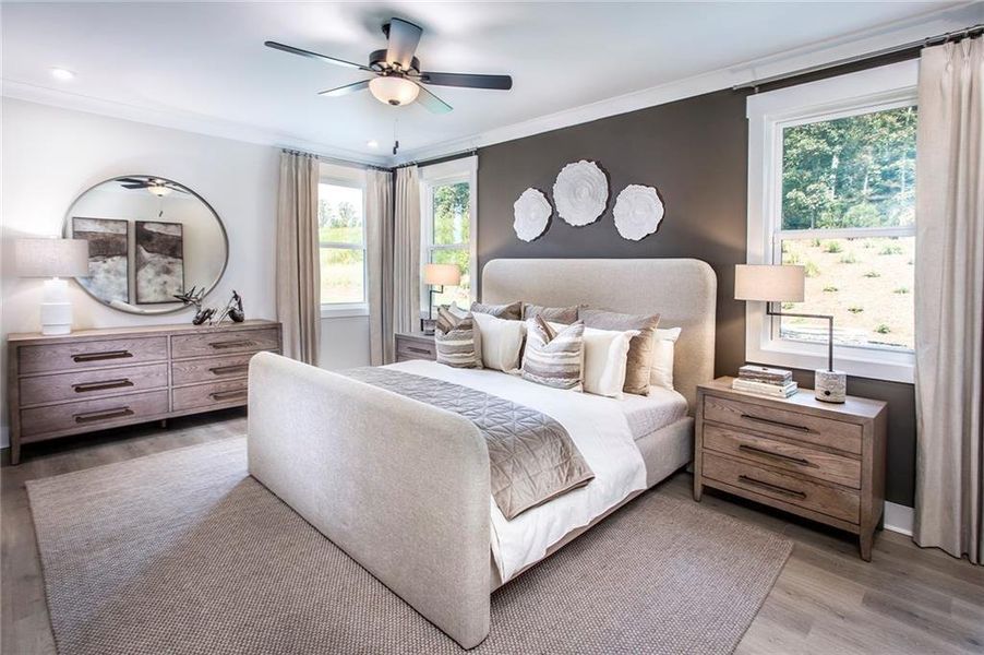 Furnished interior view inside a new home in Wisteria at GreenHouse, Marietta (Image 17).