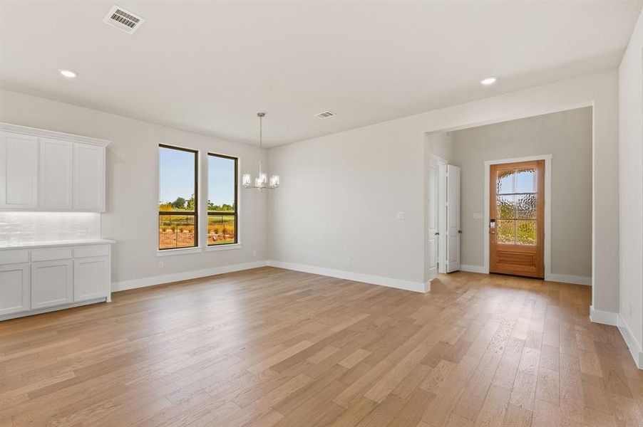 Spacious, unfurnished interior of a new home in The Heights at Uptown Celina, Celina (Image 17). Spacious, unfurnished interior of a new home in The Heights at Uptown Celina, Celina (Image 17).
