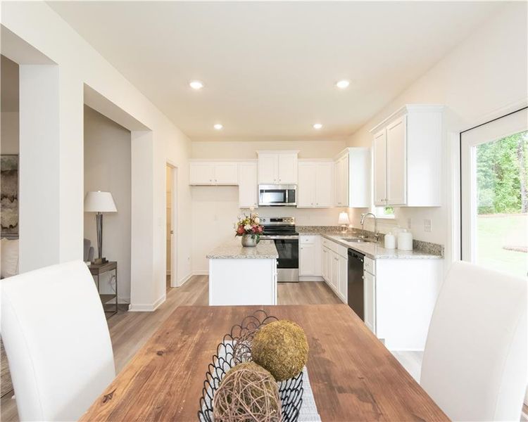 Furnished interior view inside a new home in Shoals Crossing, Conyers (Image 24). Furnished interior view inside a new home in Shoals Crossing, Conyers (Image 24).