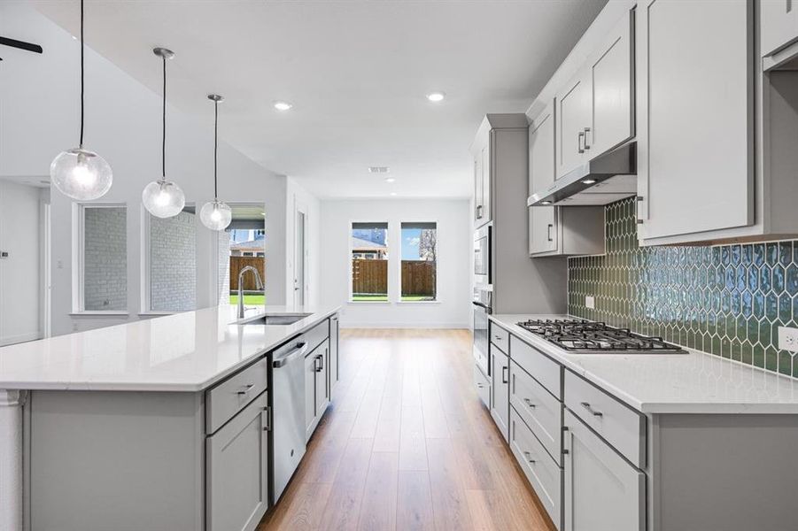 Furnished interior view inside a new home in Highland Lakes 50s, McKinney (Image 8). Furnished interior view inside a new home in Highland Lakes 50s, McKinney (Image 8).