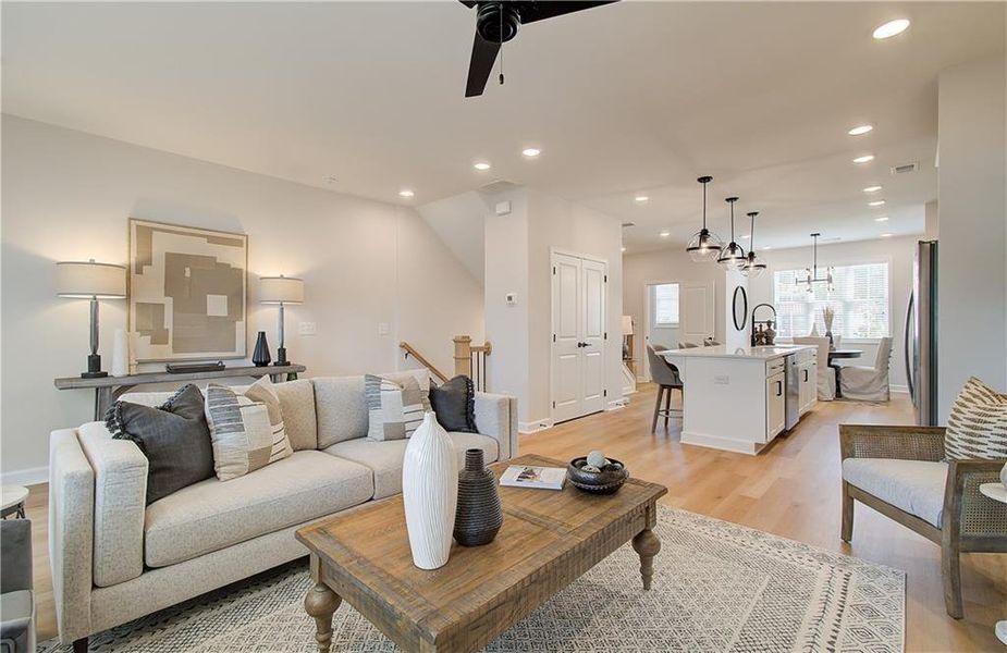 Furnished interior view inside a new home in , Kennesaw (Image 6).